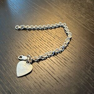 Tiffany Inspired Heart Braclet